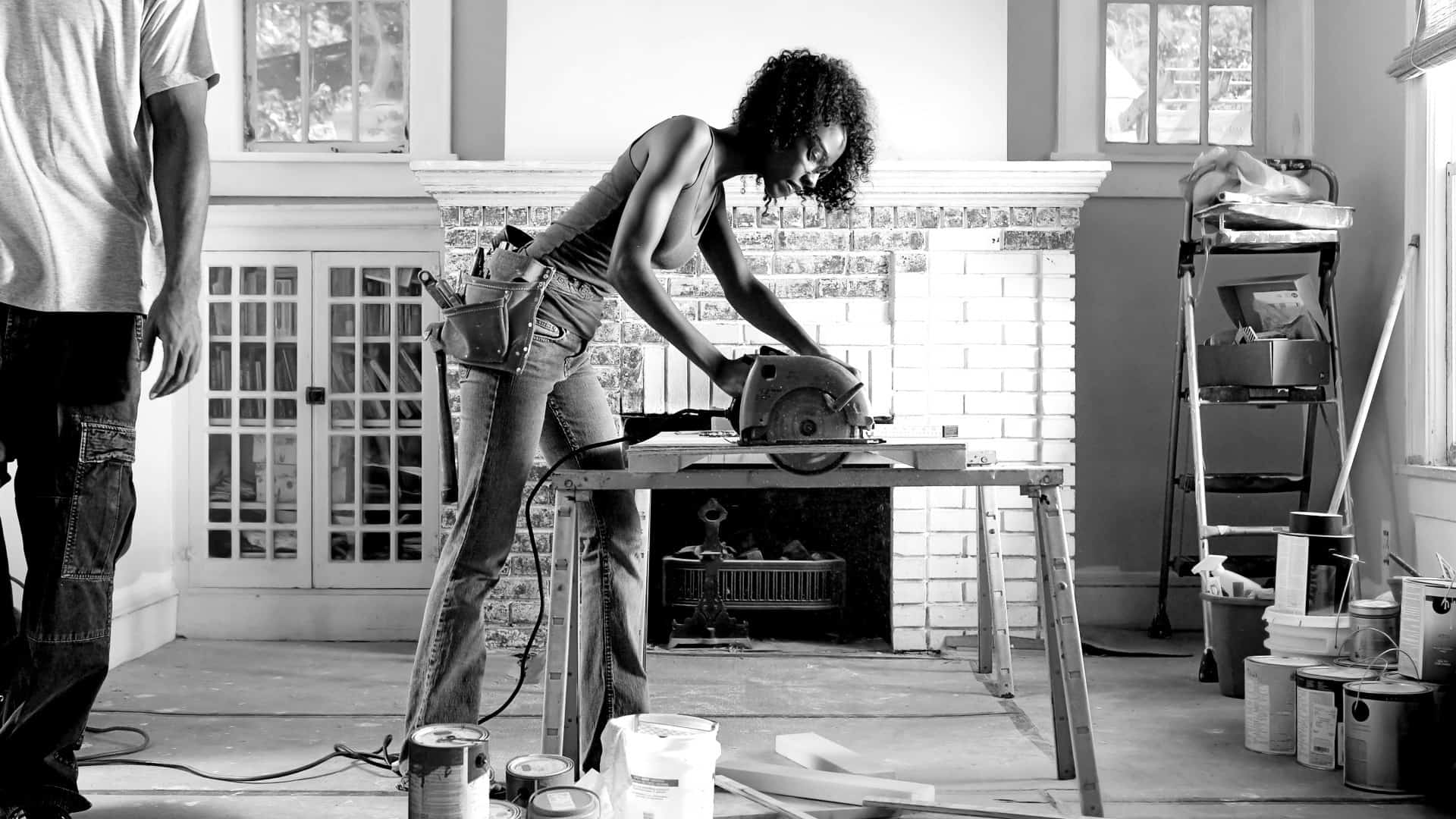 Best Handyman Boston Women Sawing