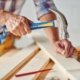 Man swinging a hammer